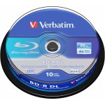 Verbatim BD-R DL 50GB 6x, spindle, 10ks (43746) – Zboží Živě