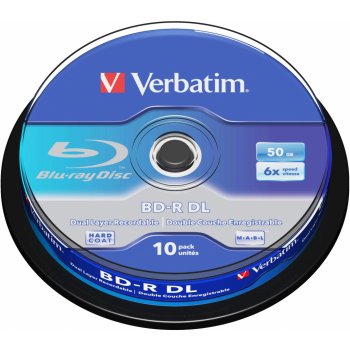 Verbatim BD-R DL 50GB 6x, spindle, 10ks (43746)