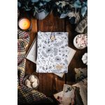 Látkový obal na knihy booksleeve Černobílá zahrada – Zboží Dáma