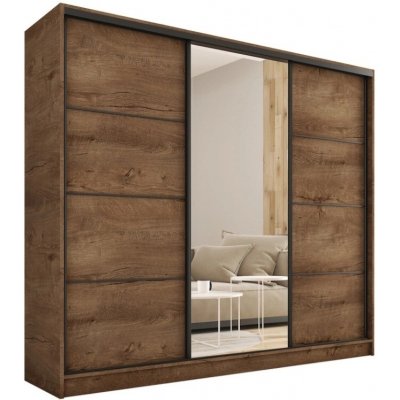 Nejlevnější nábytek Harazia 200 se zrcadlem dub lefkas – Zboží Dáma