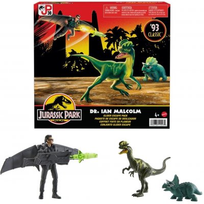 Mattel Jurassic World Ian Malcolm s dinosaury a doplňky – Hledejceny.cz