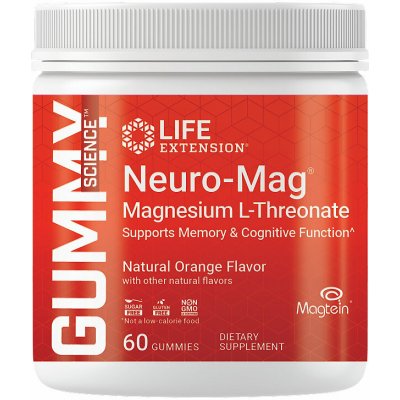 Life Extension Gummy Science Neuro-Mag 144 mg 60 ks Pomeranč – Hledejceny.cz