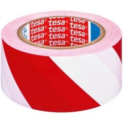 Tesa samolepicí páska výstražná 50 mm x 33 m červeno-bílá 499907
