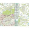 Nástěnné mapy ZES Karlovarský kraj - nástěnná mapa 130 x 106 cm Varianta: bez rámu v tubusu, Provedení: laminovaná mapa v lištách