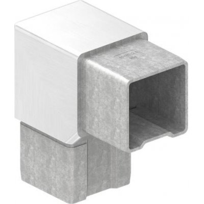 Feldmann 10124040-V2A - nerezová spojka madla pr. 40x40 mm, rohová, úhel 90°, AISI 304, pro nerezové zábradlí 10124040-V2A