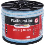 AKO Ohradníková páska PlatinumLine bílá modrá 40mm 200m – Hledejceny.cz