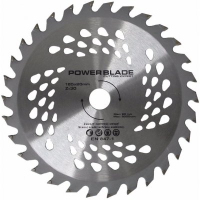 MAR-POL Kotouč pilový s SK plátky 115x40Tx22mm POWER BLADE M09049