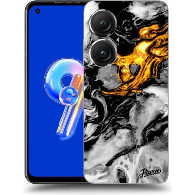 Pouzdro Picasee silikonové Asus Zenfone 9 - Black Gold 2 čiré – Zbozi.Blesk.cz