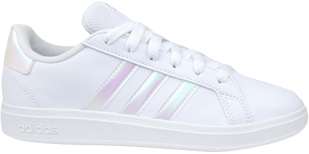 adidas Grand Court 2.0 K cloud white/iridescent/cloud white Bílá