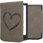 KW Mobile Brushed Heart pro Pocketbook 629 Verse 634 Verse Pro Color 23SC003C šedé – Hledejceny.cz