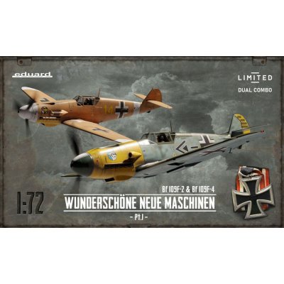 Eduard WUNDERSCHÖNE NEUE MASCHINEN pt. 1 2x Bf 109F-2/F-4 Limited edition Dual Combo 1:72
