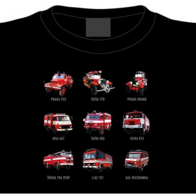 Tričko pro hasiče: Auta co zachraňují životy – Zboží Mobilmania