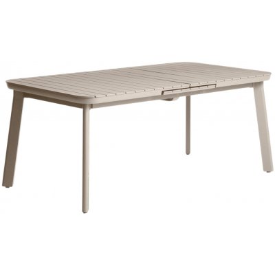 Kave Home kovový zahradní rozkládací stůl Izola 185/235 x 100 cm Béžový – Hledejceny.cz