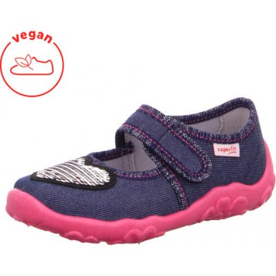 Superfit papuče 1-000280-800 Blau/Textil BONNY dívčí – Zboží Dáma