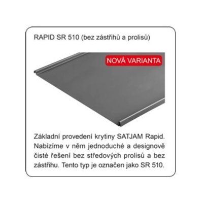 Satjam Rapid SR 510 PE25 grafitová 1 m²