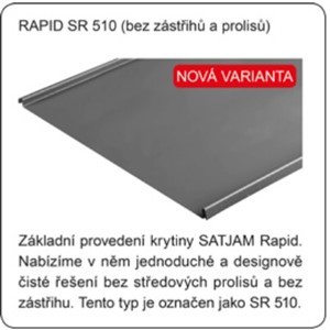 Satjam Rapid SR 510 PE25 grafitová 1 m²