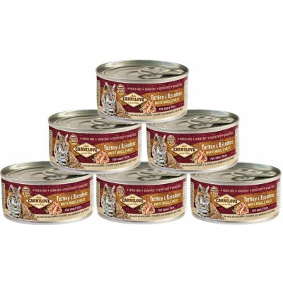 Carnilove White Mus Meat Turkey & Reindeer Cats 6 x 100 g