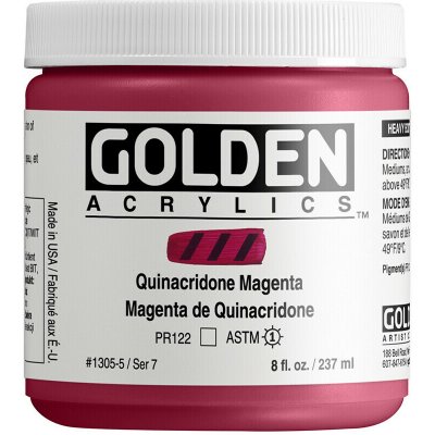 Golden HB akryl 237 ml 1305 quinacridone magenta – Hledejceny.cz