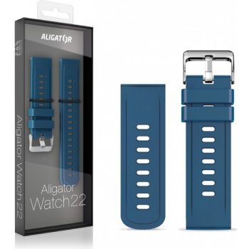 Aligator Watch Straps 22 silikonový řemínek, Blue 22AW0004