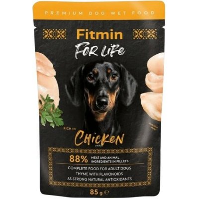 Fitmin For Life Dog kuře s bylinkami 85 g – Sleviste.cz