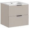 Koupelnový nábytek COMAD Závěsná skříňka s umyvadlem - ADEL 82-60 cashmere, šířka 60 cm, kašmír