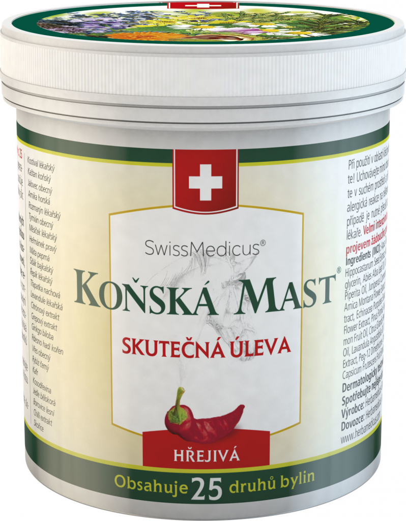 Swissmedicus Koňská mast hřejivá 250 ml