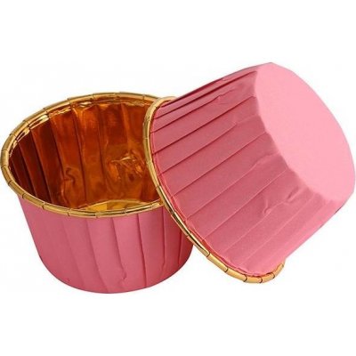 Cakesicq Košíčky na muffiny růžové s pevným okrajem 50x40mm 100ks – Zboží Dáma