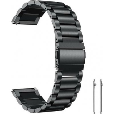 VSECHNONAMOBIL 129606 CLASSIC Univerzální kovový řemínek pro hodinky se šířkou 22mm černý – Sleviste.cz
