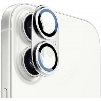 ENKAY 124223 Kalebol Alu sklo pro fotoaparát Apple iPhone 17 Silver – Zboží Živě