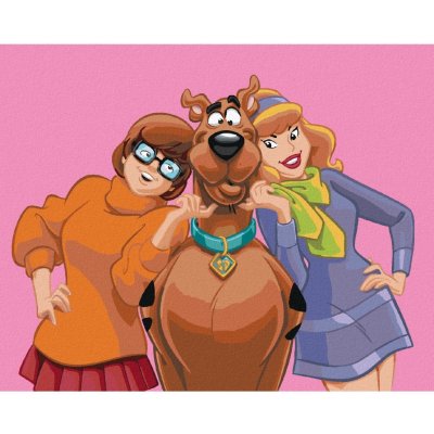 ZUTY Malování podle čísel SCOOBY VELMA A DAPHNE SCOOBY DOO – Zboží Mobilmania