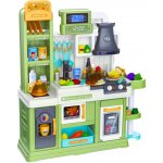 LEAN Toys 28019 Dětská kuchyňka interaktivní 64 dílů - voda, pára a měnící se potraviny, zelená – Hledejceny.cz