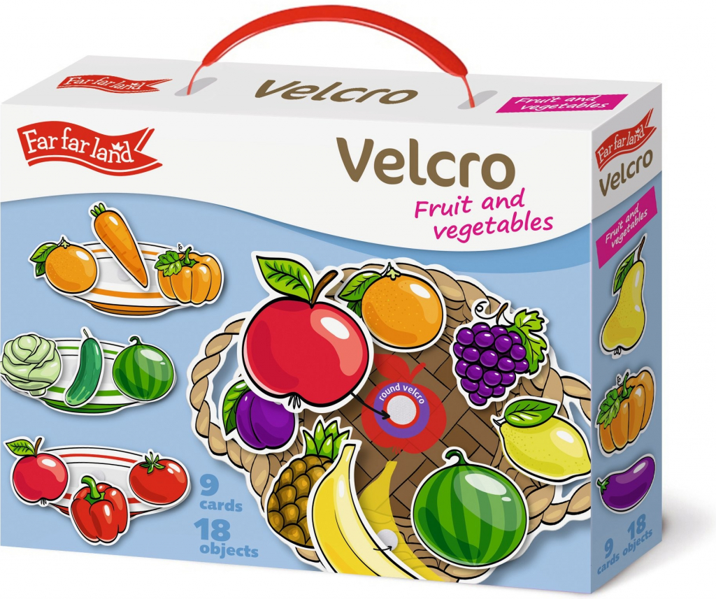 PEXI Velcro skládačky Ovoce a Zelenina Fruits and Vegetables