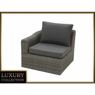DEOKORK Ratanové PRAVÉ ukončení BORNEO LUXURY šedá – Hledejceny.cz