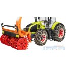 Model Bruder 3017 Traktor Claas Axion 950 set se sněžnou frézou a řetězy plast 1:16