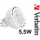 Verbatim LED žárovka GU5.3 5,5W 350lm 35W typ MR16 35° teplá bílá