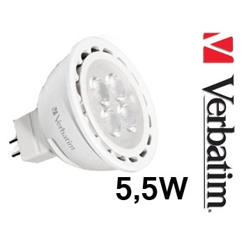 Verbatim LED žárovka GU5.3 5,5W 350lm 35W typ MR16 35° teplá bílá