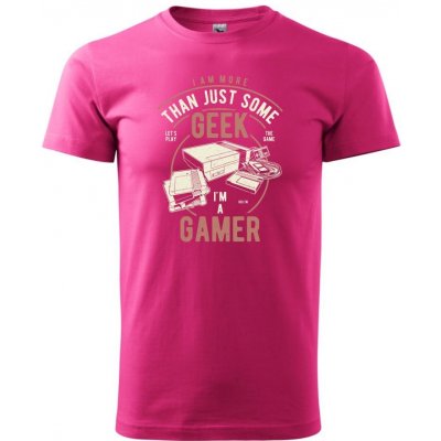 Geek Gamer Klasické pánské triko purpurová – Zboží Mobilmania