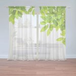 Sablio Záclony Listy: 2ks 150x250cm – Zboží Mobilmania
