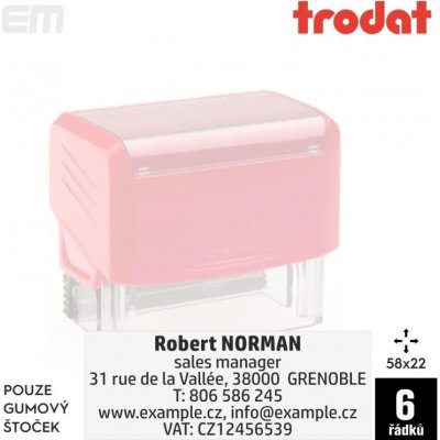 Trodat 3913 - pouze gumový štoček – Zboží Živě