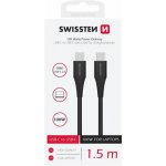 Swissten 71506540 USB-C/USB-C POWER DELIVERY 5A (100W), 1,5m, černý – Hledejceny.cz
