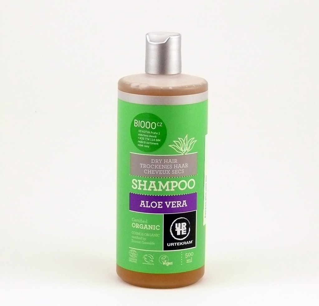 Urtekram šampon Aloe Vera Bio na suché vlasy 500 ml
