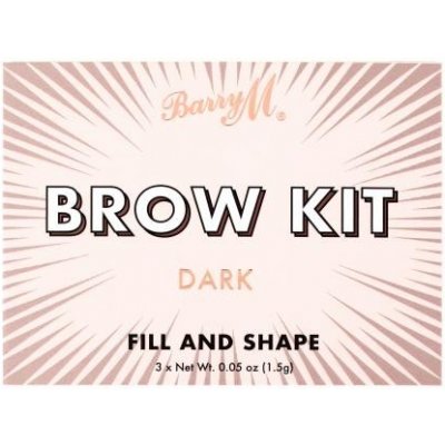 Barry M Brow Kit set a paletka na obočí Dark 4,5 g – Zboží Mobilmania