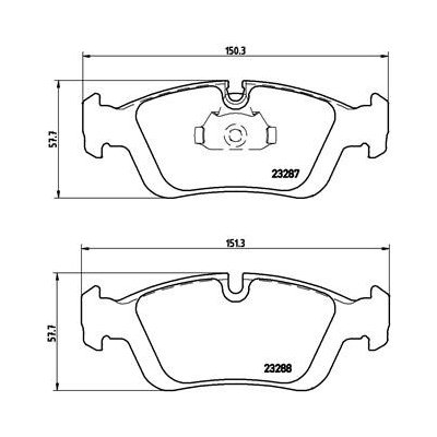 BREMBO Sada brzdových destiček, kotoučová brzda P 06 024