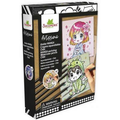Sycomore Artissimo Manga chibi postavičky + 8 akvarelových pastelek – Hledejceny.cz