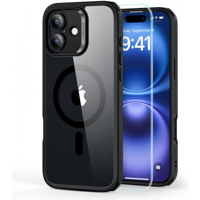 ESR Classic Hybrid HaloLock ochranný kryt + ochranné sklo na displej pro iPhone 16 Plus - čirý/černý – Zboží Mobilmania