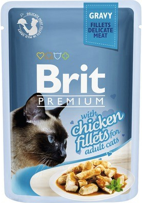 Brit Premium chicken filets in gravy for Kitten 85 g