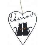Srdce k zavěšení s kočkami K4536 – Zboží Živě