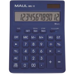 MAUL Stolní kalkulačka MXL 12 - 12 míst, modrá