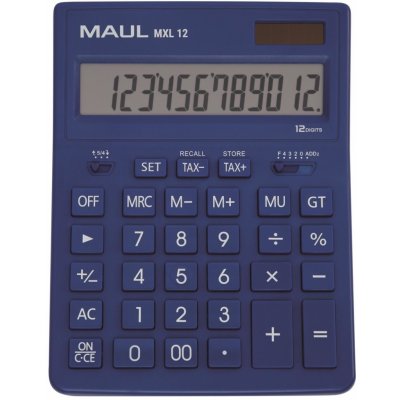 MAUL Stolní kalkulačka MXL 12 - 12 míst, modrá – Sleviste.cz