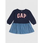 GAP Baby šaty s logem Tmavě modrá – Zboží Dáma